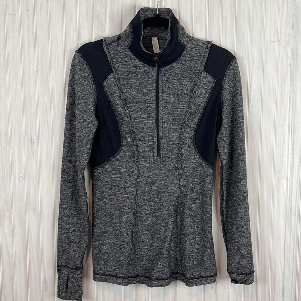 LULULEMON RUFFLE 1/4 ZIP PULLOVER 6
